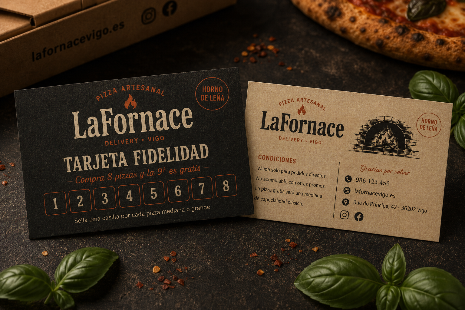 Tarjeta de fidelidad - La Fornace